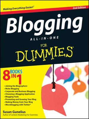 cover image of Blogging All-in-One For Dummies
